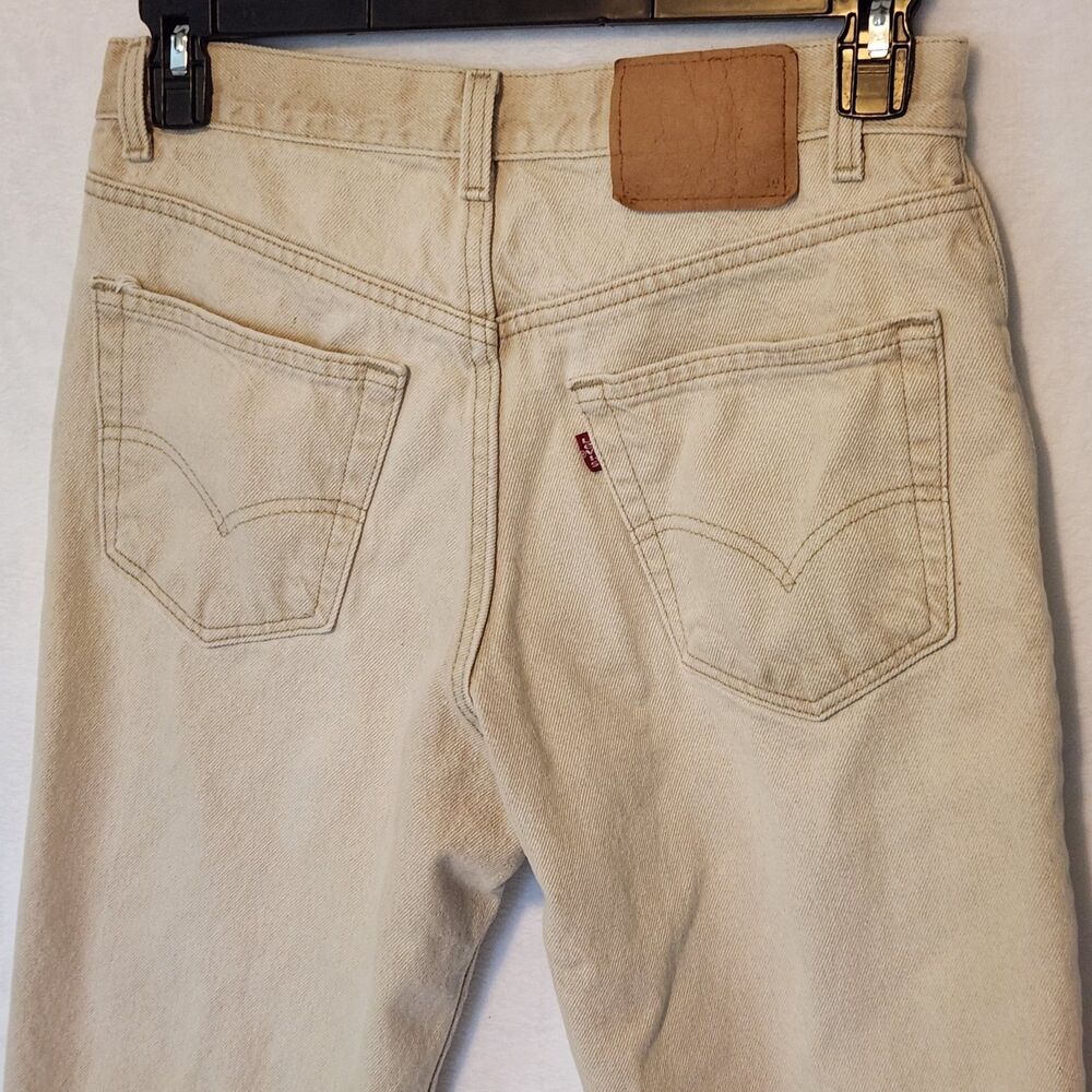 Vintage Levis 550 Men's 32 X 30 Khaki Tan Denim Jeans 1999 Made San Antonio USA